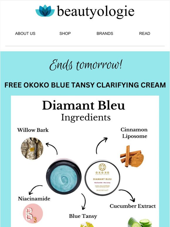 Dont' Miss Out: FREE Full-Size Blue Tansy Cream!