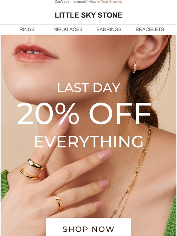 20% Off Memorial Day Sale!
