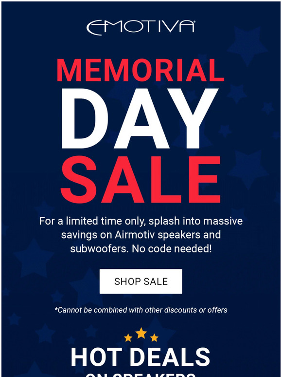 Emotiva Memorial Day Madness… Milled