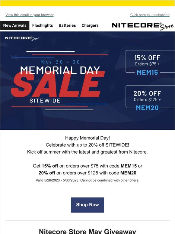 Time's Running Out ⏰ Memorial Day Sitewide Sale Ends Soon