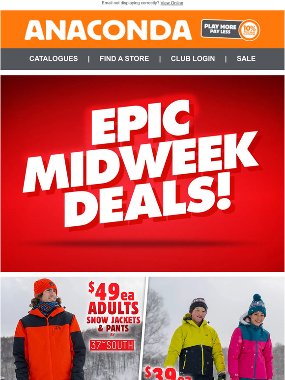 EPIC MIDWEEK DEALS | 4 DAYS ONLY!