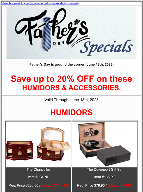 Nothing more Rad than a Happy Dad - Cigar Accessories Gifts for Father's Day