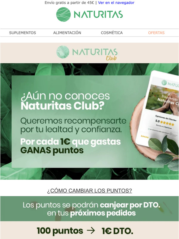 Naturitas ¿Conoces nuestro Club Naturitas? 💚 Milled