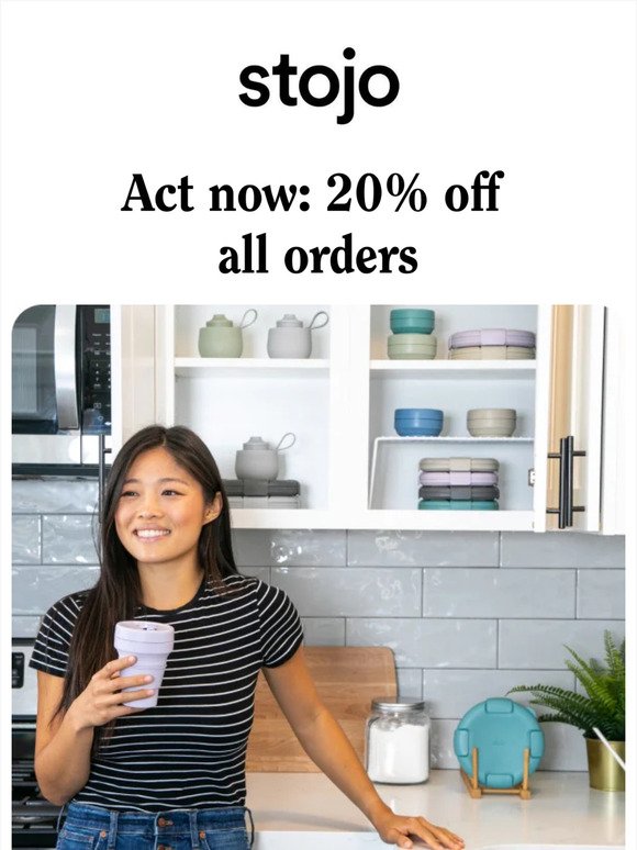 Don't miss out: 20% off on all orders