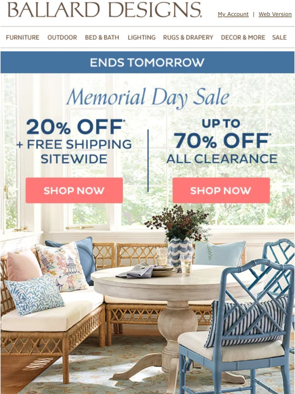 1 more day for 20% off + free shipping
