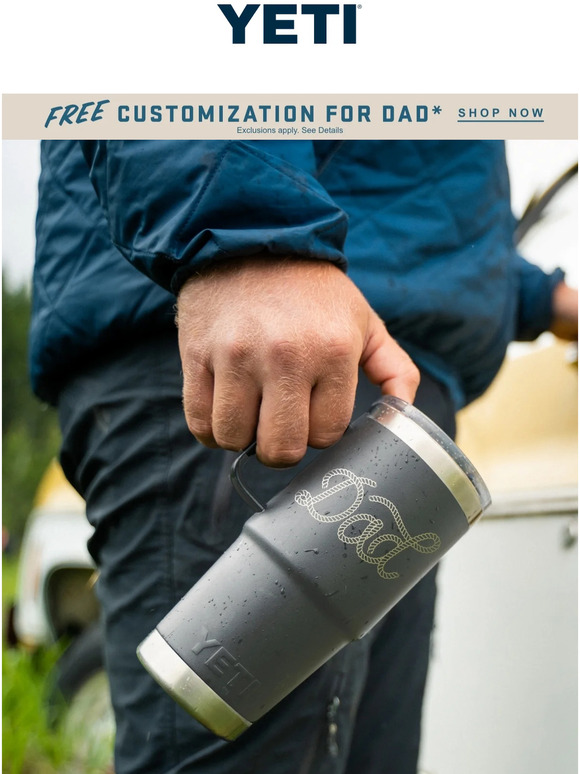 YETI Free Customization for a Limited Time Milled