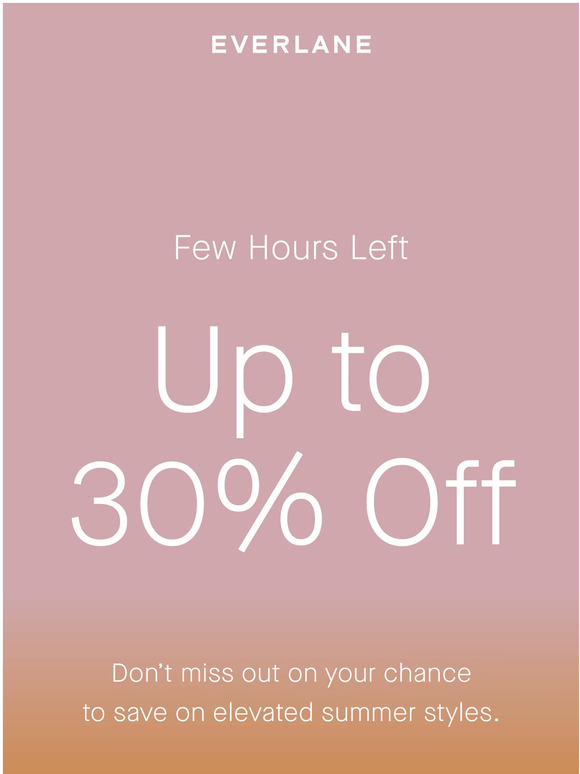 Everlane Email Newsletters Shop Sales, Discounts, and Coupon Codes