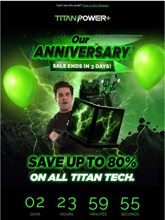 Titan Power Plus Our HUGE sale ends in 3 days! Milled