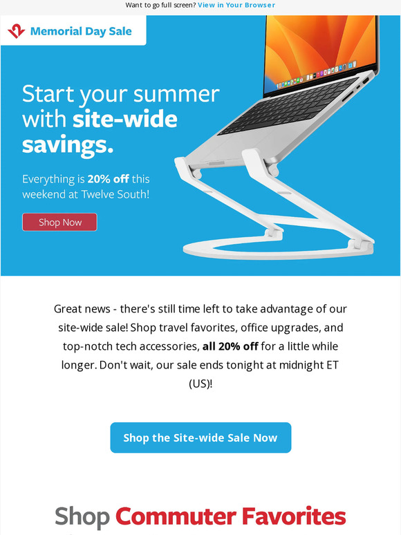 Ending today ⏳ Save 20% site-wide!