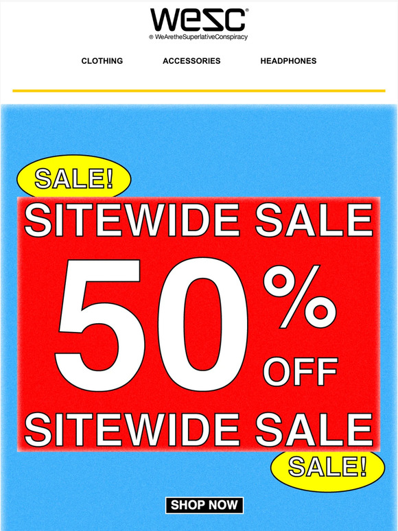 🏖 50% Off Shorts: Summer Sale at WeSC 🏖