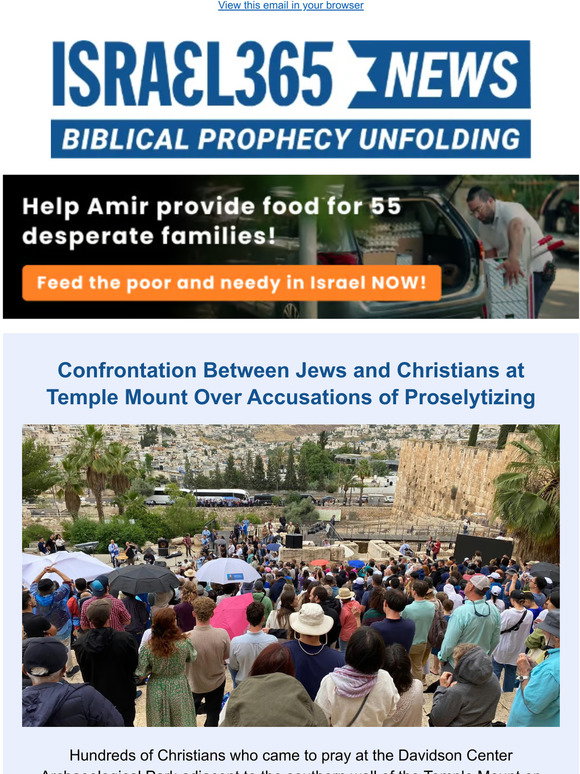 Israel365: Confrontation Between Jews and Christians at Temple Mount ...