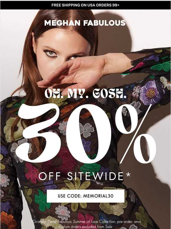 30% OFF SITE-WIDE ENDS SOON!