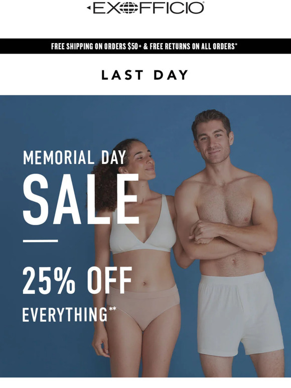 Final Day: 25% Off Everything