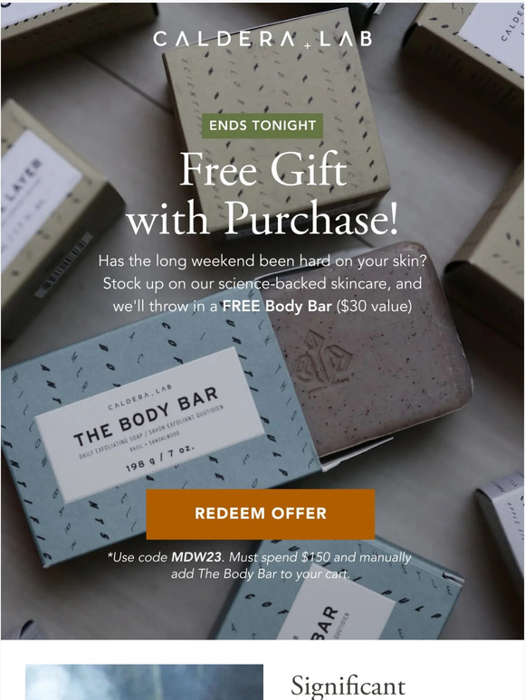 Redeem your FREE gift