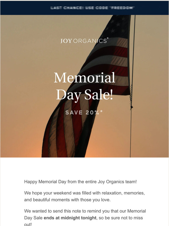 Last Chance - 20% Off!