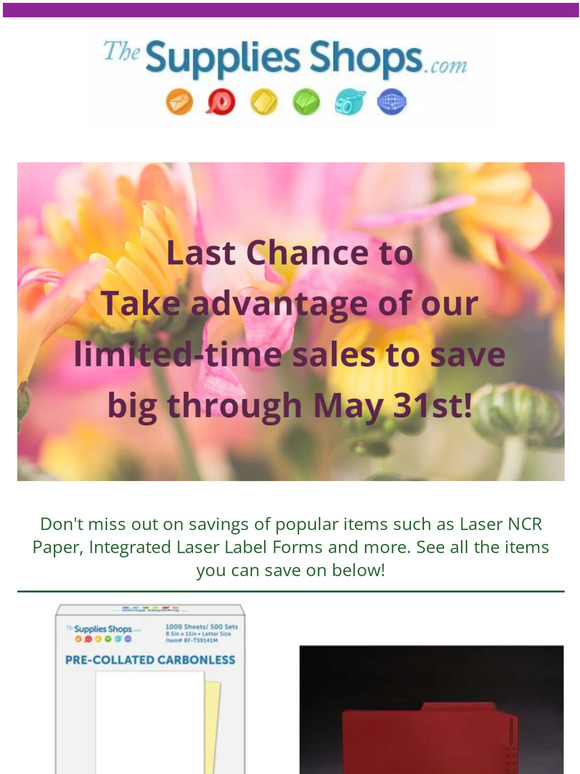 Don't Miss May Savings!