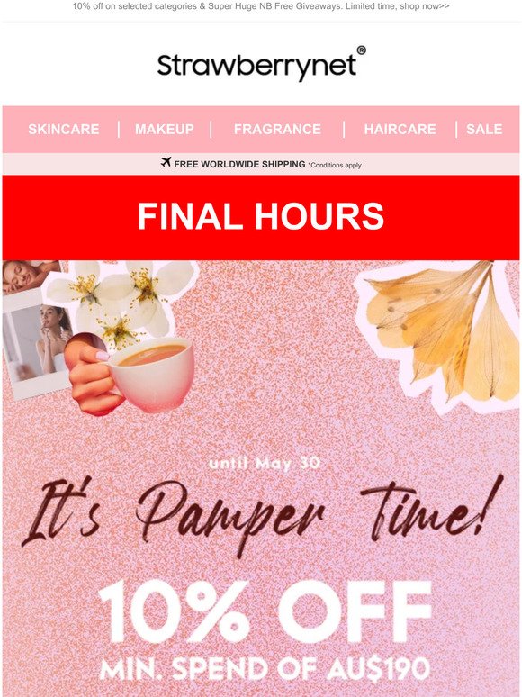 FINAL HOURS ❤️Great Discounts on Pamper Yourself Special Sale🎁✨