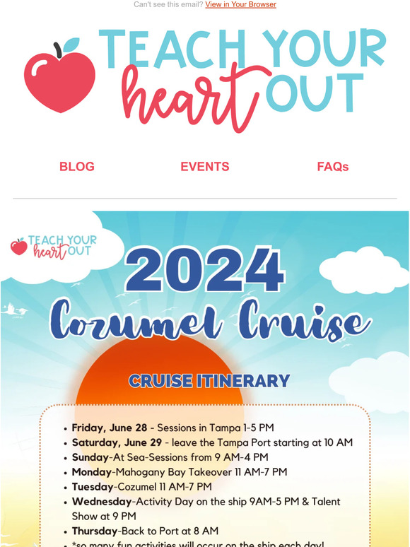 2024 Cozumel Cruise on Sale Now🛳️
