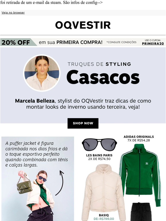 O frio está chegando, já pegou o seu casaco?
