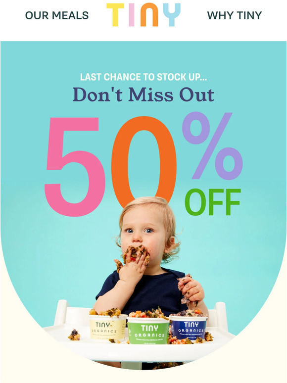 Last Chance for 50% OFF!