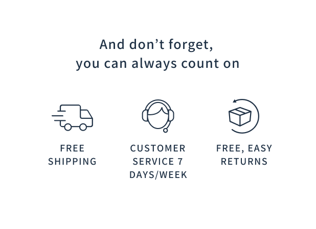 You can always count on customer service, 24/7