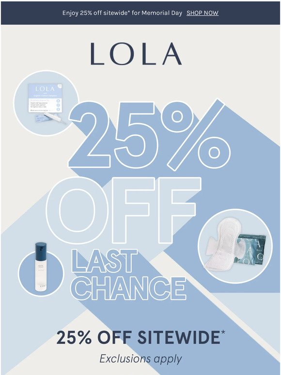 Last Chance for 25% Off