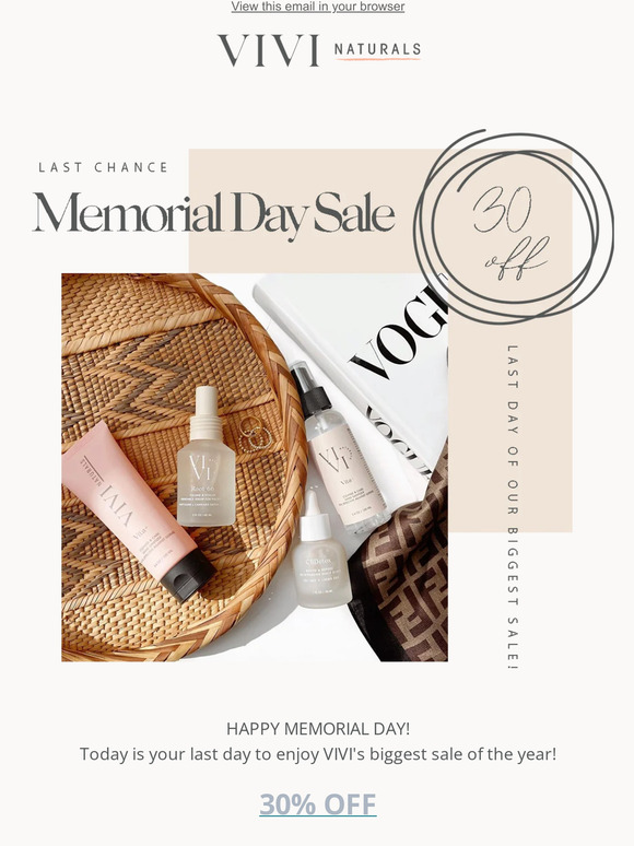 Don't miss out! ✨ ✨ How about some shopping? 30% off ends tonight
