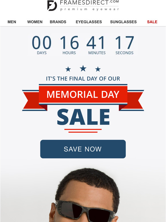 Expires Today: Memorial Day Savings on Luxury Brands