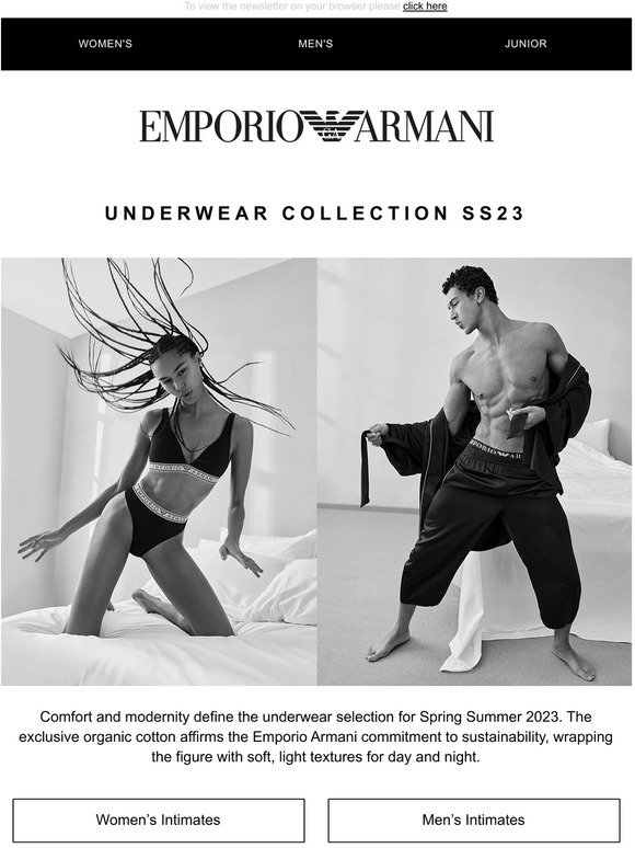 EMPORIO ARMANI Spring Summer 2023 Underwear Collection