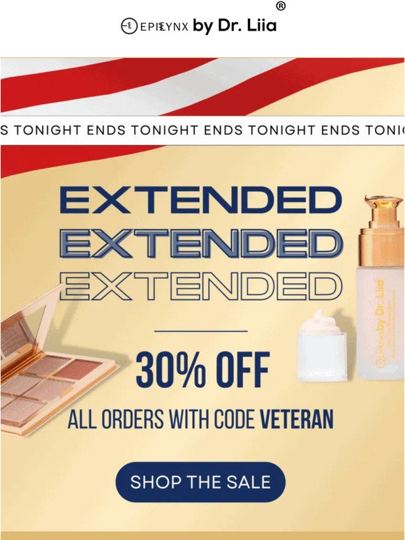ENDS TONIGHT - 30% OFF Everything! 🇺🇸