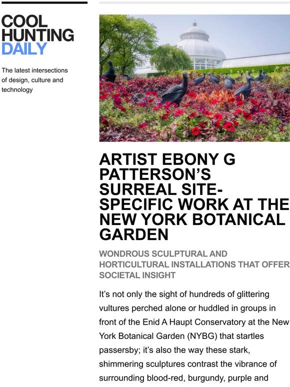 Surreal site-specific installations at the New York Botanical Garden