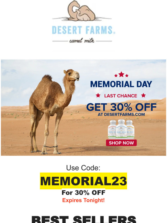 🐪 Milk Those Deals This Memorial Day!