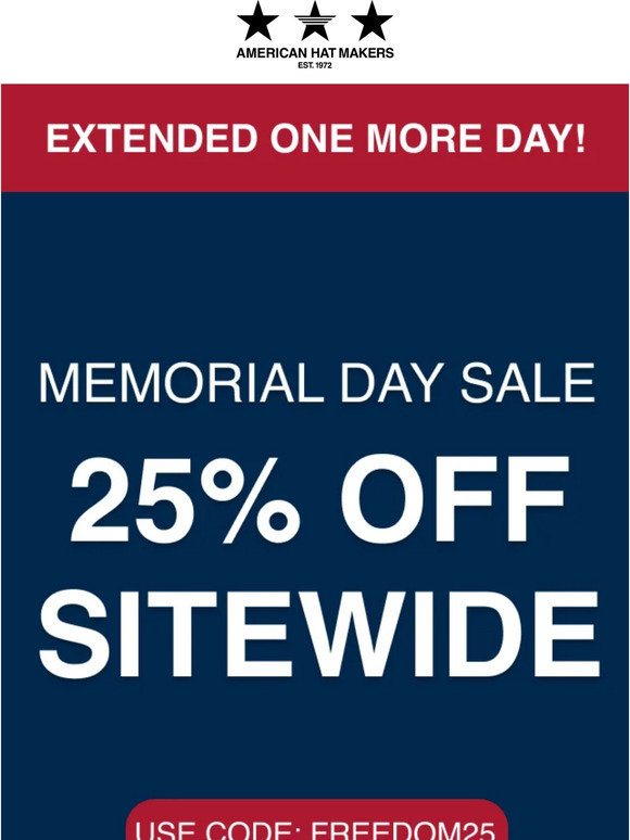 EXTENDED: 25% OFF⚡
