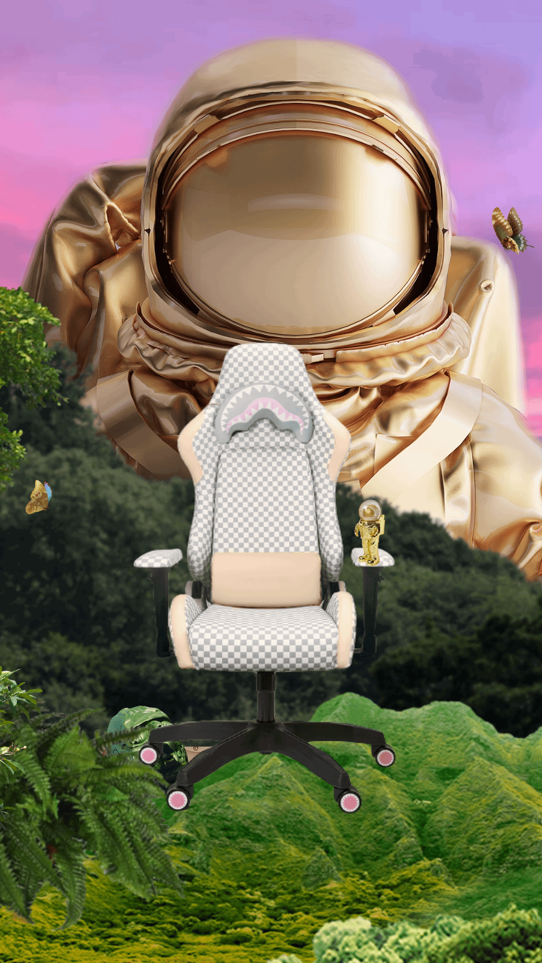 AIR TO THE THRONE JETSET GAMING CHAIR - SUPER RARE