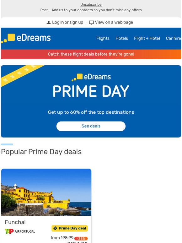 🛫 Exclusive deals on more than 100 destinations 🛬