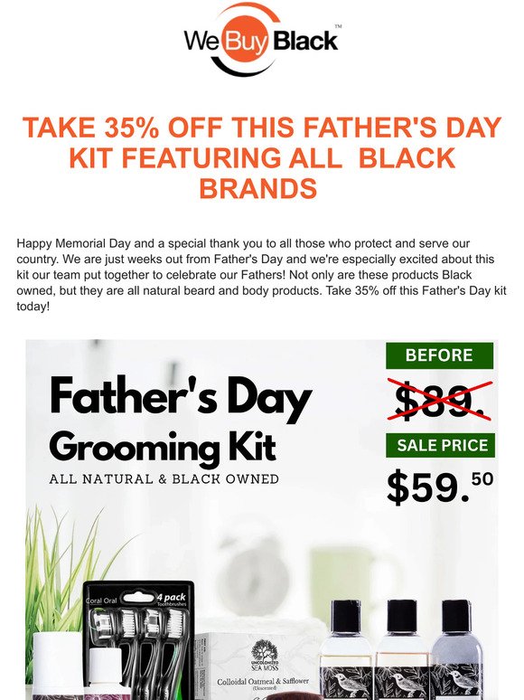 Father's Day Flash Sale! 35% OFF Men's Grooming Kit 🧔🏾‍♂️