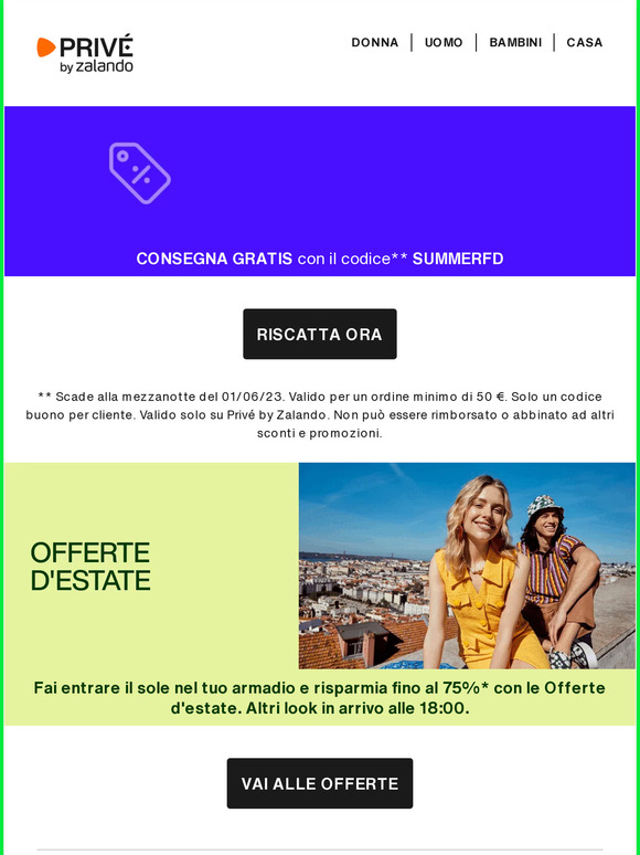 Consegna gratuita ➜  ALDO, Triumph & Under Armour | Il meglio dell’estate 🍍