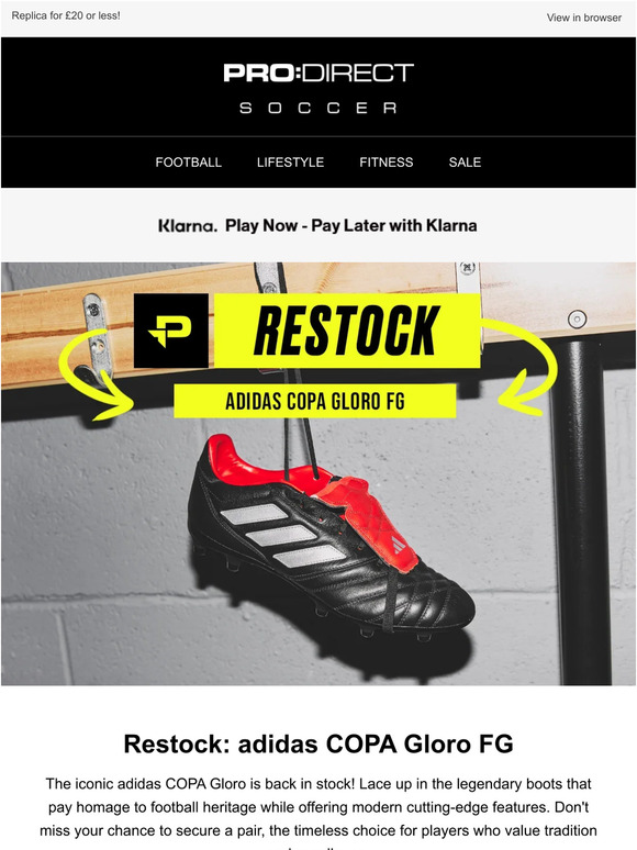 RESTOCK: adidas COPA Gloro is Back