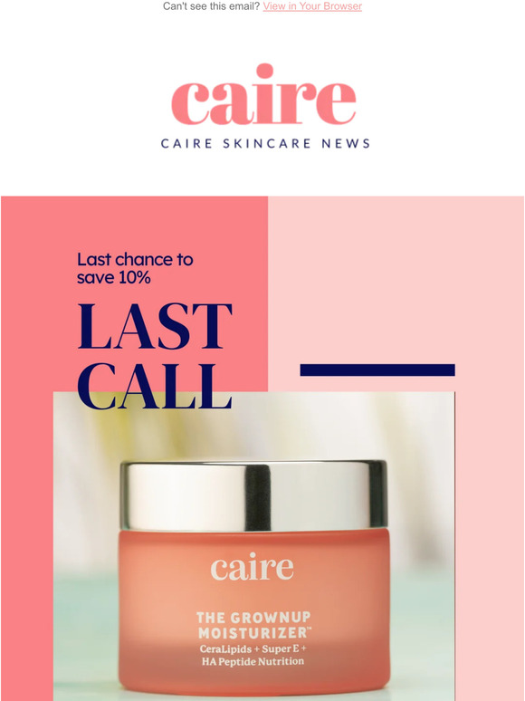 LAST CHANCE! 10% Off The Grownup Moisturizer Sale Continues!