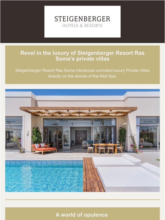 Revel In The Luxury of Steigenberger Resort Ras Soma’s Private Villas
