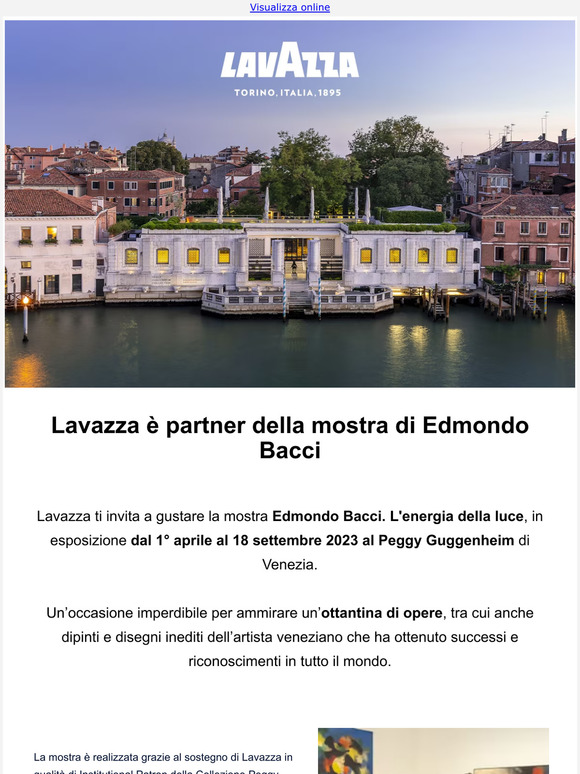 Gusta l’arte di Edmondo Bacci con Lavazza