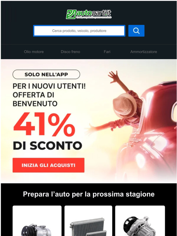 🥇 Ottieni il【41%】di sconto sul tuo 1° acquisto oggi stesso