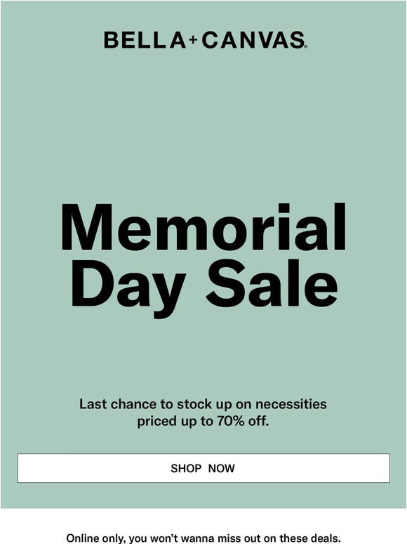 Memorial Day Sale: Last Chance to Save!