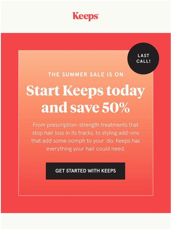 Keeps has it all – save with our Summer Sale