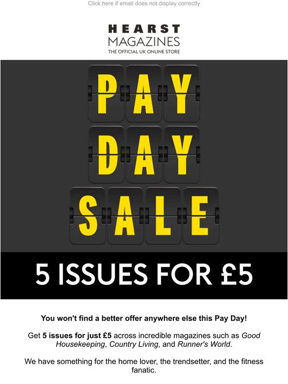 5 issues for £5 across your favourite brands 🤑