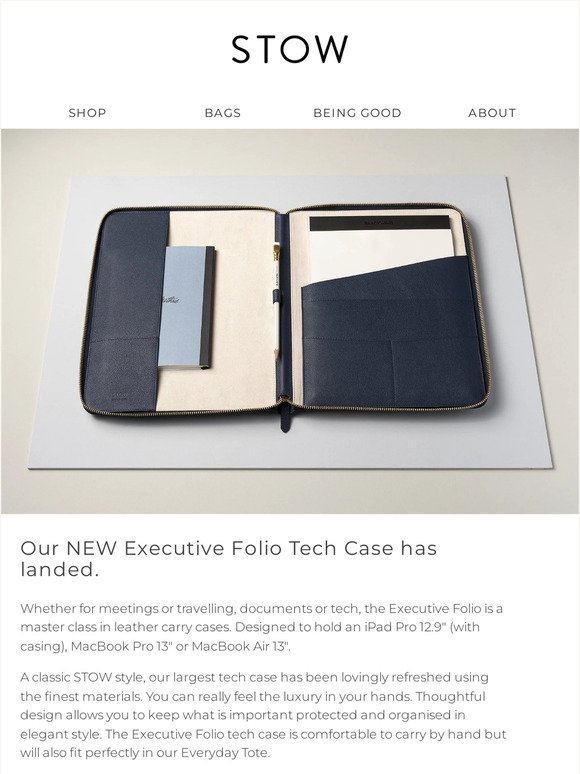 NEW Executive Folio Tech Case
