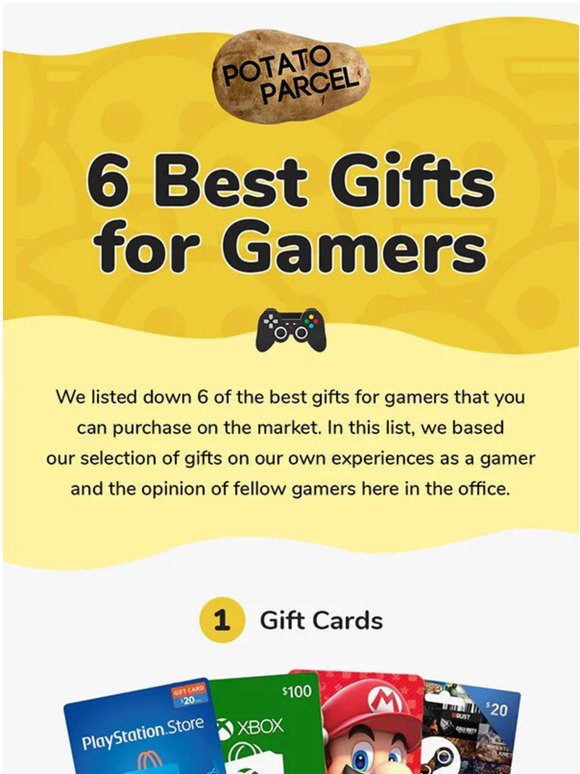 6 Best Gifts for Gamers