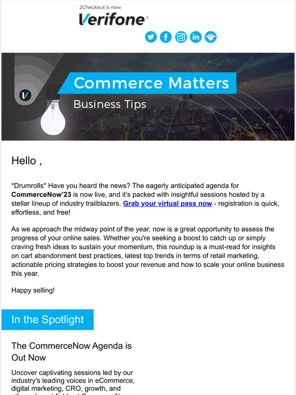 Your Commerce Matters Newsletter Is Here – May Edition
