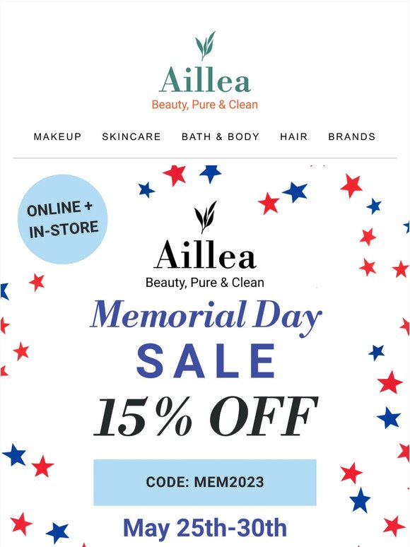Last Day to get 15% Off! 🇺🇸