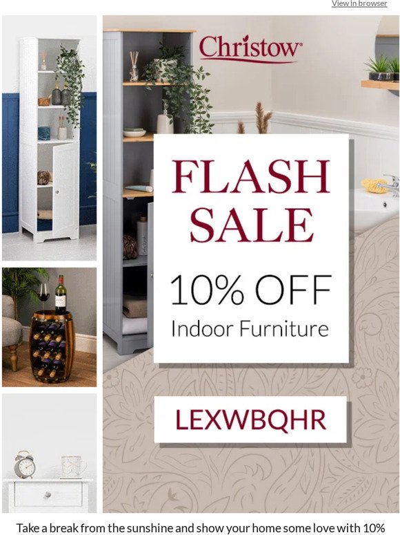 Furniture Sale – 10% OFF!